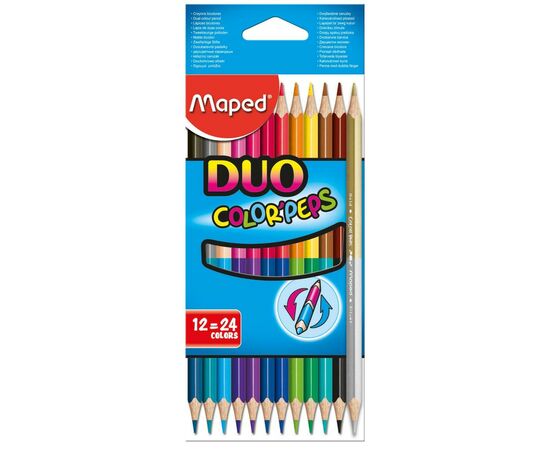 Набір для творчості Maped Color Peps Duo двосторонні 12 шт. 24 кольори (MP.829600)