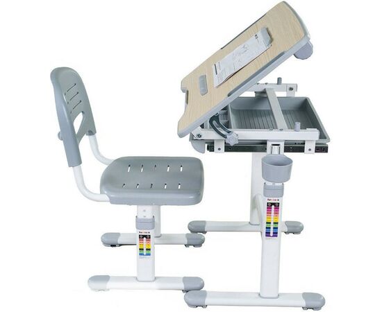 Парта со стулом FunDesk Bambino Grey (212113), изображение 2