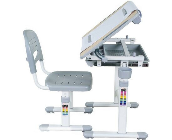 Парта со стулом FunDesk Bambino Grey (212113), изображение 3