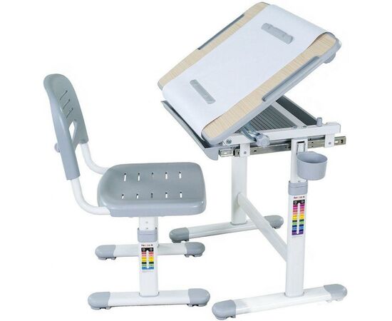 Парта со стулом FunDesk Bambino Grey (212113), изображение 4