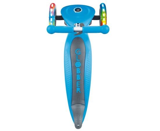 Самокат Globber Primo Foldable Lights Led блакитний (432-101-2), зображення 2 Самокат Globber Primo Foldable Lights Led блакитний (432-101-2), зображення 2
