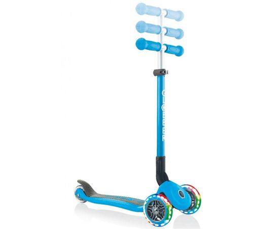 Самокат Globber Primo Foldable Lights Led блакитний (432-101-2), зображення 3 Самокат Globber Primo Foldable Lights Led блакитний (432-101-2), зображення 3