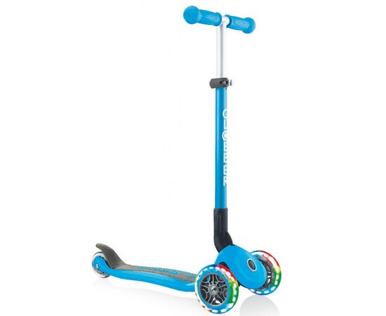 Самокат Globber Primo Foldable Lights Led блакитний (432-101-2)