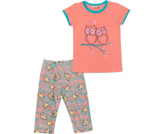 Пижама Matilda с совушками (11590-4-140G-peach)