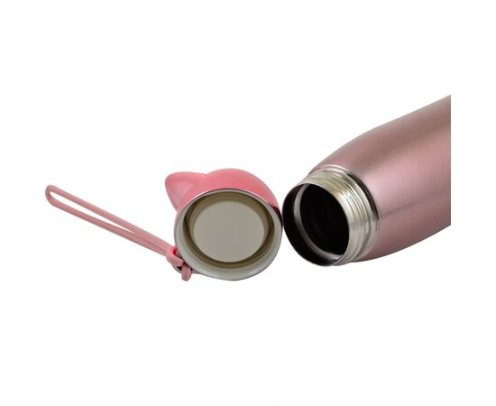 Поильник-непроливайка Yes термос Pink Cat 320 мл (707275), изображение 2 Поильник-непроливайка Yes термос Pink Cat 320 мл (707275), изображение 2