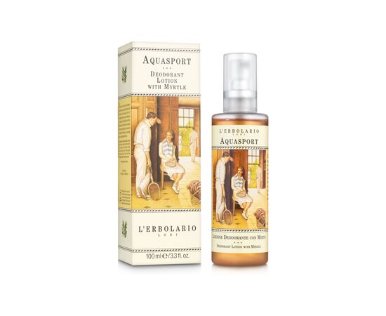 Дезодорант L'Erbolario Aquasport лосьон с миртом 100 мл (8022328103258), изображение 2