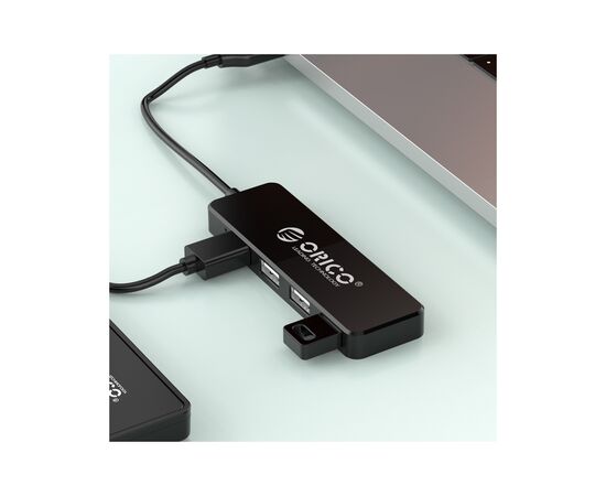 Концентратор Orico USB 2.0 4 port (FL01-BK-BP) (CA913237), изображение 2 Концентратор Orico USB 2.0 4 port (FL01-BK-BP) (CA913237), изображение 2