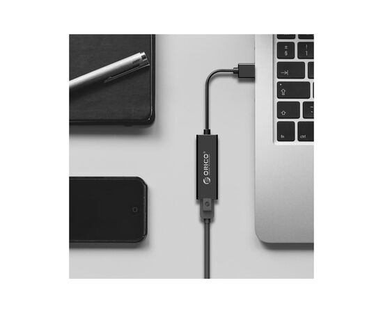 Переходник USB to Ethernet UTJ-U3-BK-BP Orico (CA911431), изображение 2 Переходник USB to Ethernet UTJ-U3-BK-BP Orico (CA911431), изображение 2