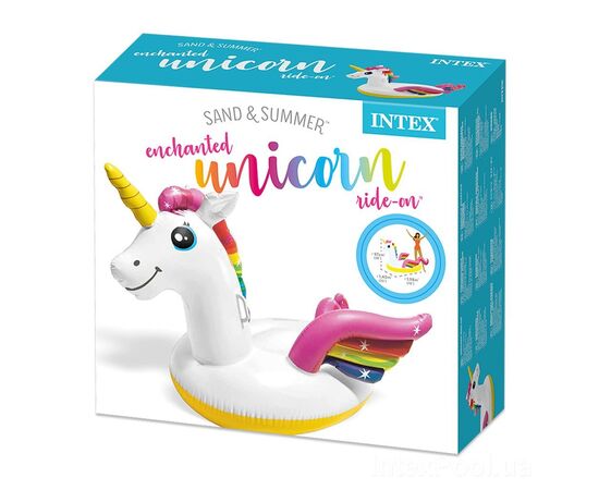 Круг надувной Единорог Intex (Intex 58221 единорог), изображение 6 Круг надувной Единорог Intex (Intex 58221 единорог), изображение 6
