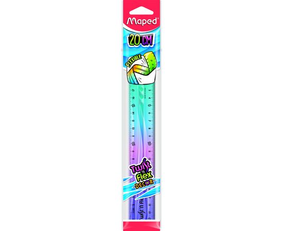 Линейка Maped TWISTNFLEX, 20см (MP.279215), изображение 2 Линейка Maped TWISTNFLEX, 20см (MP.279215), изображение 2