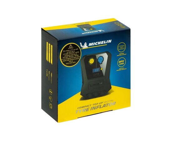 Автомобильный компрессор Michelin Compact"Top Up"DigitalTyre Inflator (73565), изображение 3 Автомобильный компрессор Michelin Compact"Top Up"DigitalTyre Inflator (73565), изображение 3