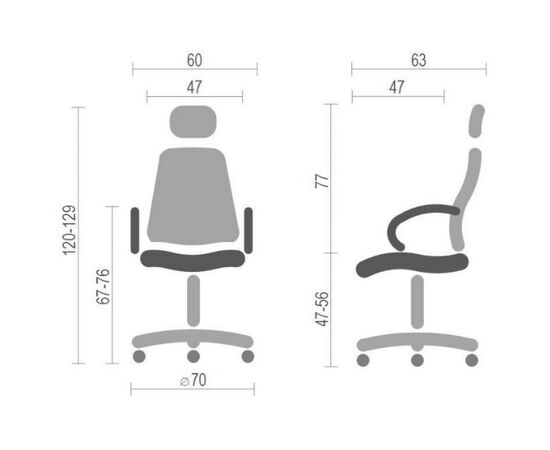 Офисное кресло Аклас Прима PL HR ANF Черное (12698), изображение 6 Офисное кресло Аклас Прима PL HR ANF Черное (12698), изображение 6