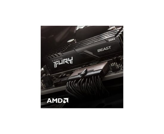 Модуль пам'яті для комп'ютера DDR4 16GB 2666 MHz FURY Beast Black Kingston Fury (ex.HyperX) (KF426C16BB/16), зображення 9 Модуль пам'яті для комп'ютера DDR4 16GB 2666 MHz FURY Beast Black Kingston Fury (ex.HyperX) (KF426C16BB/16), зображення 9
