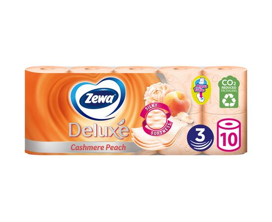 Туалетний папір Zewa Deluxe Персик 3 шари 10 рулонів (7322541171807)
