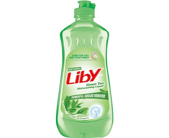 Засіб для ручного миття посуду Liby Зелений чай для миття посуду, фруктів та овочів 440 мл (6920174764093)