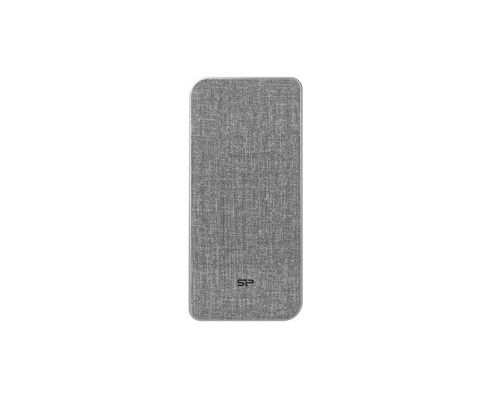 Батарея универсальная Silicon Power QP77 10000mAh PD/18W, QC3.0, 2*Type-C, Micro-USB, 2*USB-A, g (SP10KMAPBKQP770G)