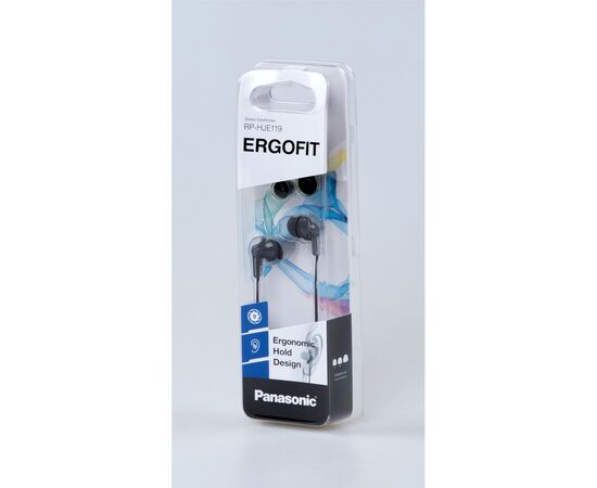 Наушники Panasonic RP-HJE119EEA Black (RP-HJE119EEK), изображение 2 Наушники Panasonic RP-HJE119EEA Black (RP-HJE119EEK), изображение 2