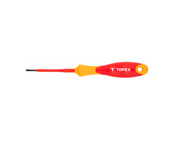 Отвертка Topex шлицевая 1000В, 3.0 х 100 мм, CrMo (39D471)