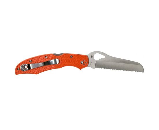 Нож Spyderco Byrd Large Rescue 2, серрейтор, orange (BY17SOR2), изображение 2 Нож Spyderco Byrd Large Rescue 2, серрейтор, orange (BY17SOR2), изображение 2