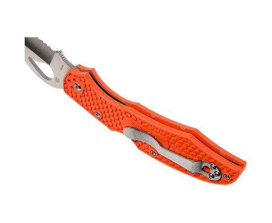 Нож Spyderco Byrd Large Rescue 2, серрейтор, orange (BY17SOR2), изображение 6 Нож Spyderco Byrd Large Rescue 2, серрейтор, orange (BY17SOR2), изображение 6