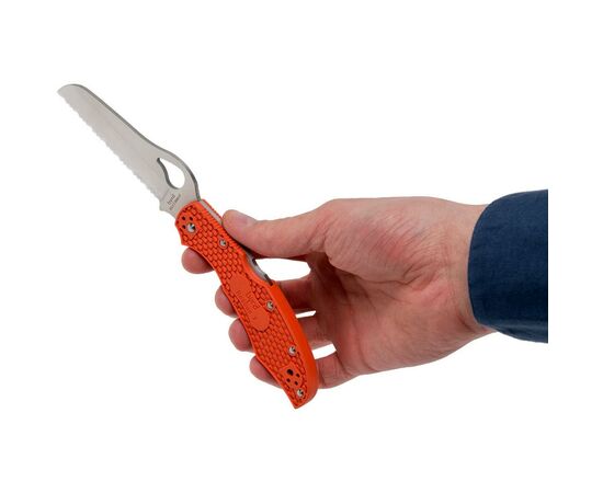 Нож Spyderco Byrd Large Rescue 2, серрейтор, orange (BY17SOR2), изображение 8 Нож Spyderco Byrd Large Rescue 2, серрейтор, orange (BY17SOR2), изображение 8