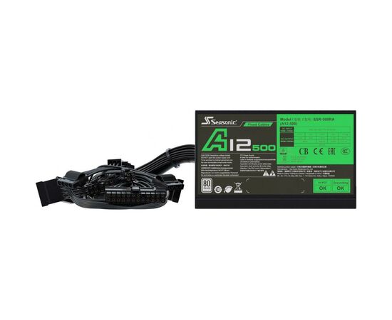 Блок питания Seasonic 500W A12-500 (SSR-500RA), изображение 3 Блок питания Seasonic 500W A12-500 (SSR-500RA), изображение 3