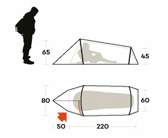 Намет Ferrino Sling 1 Green (925171), зображення 5 Намет Ferrino Sling 1 Green (925171), зображення 5