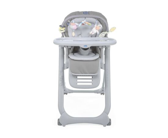 Стульчик для кормления Chicco Polly Magic Relax New серый (79502.05), изображение 2