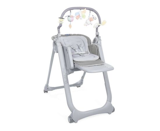 Стульчик для кормления Chicco Polly Magic Relax New серый (79502.05), изображение 3