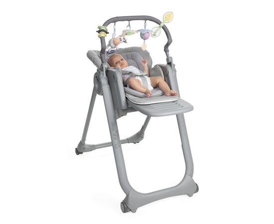 Стульчик для кормления Chicco Polly Magic Relax New серый (79502.05), изображение 9