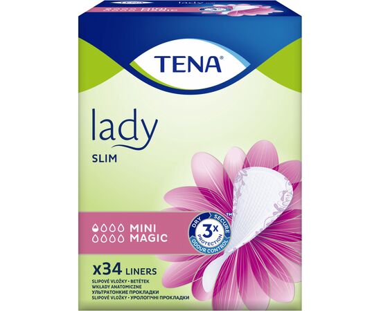 Урологические прокладки Tena Lady Slim Mini Magic 34 шт. (7322540894714), изображение 2 Урологические прокладки Tena Lady Slim Mini Magic 34 шт. (7322540894714), изображение 2