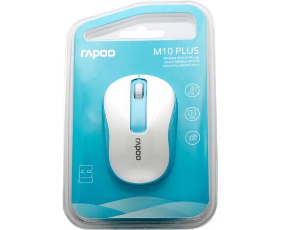 Мышка Rapoo M10 Plus Blue, изображение 4 Мышка Rapoo M10 Plus Blue, изображение 4