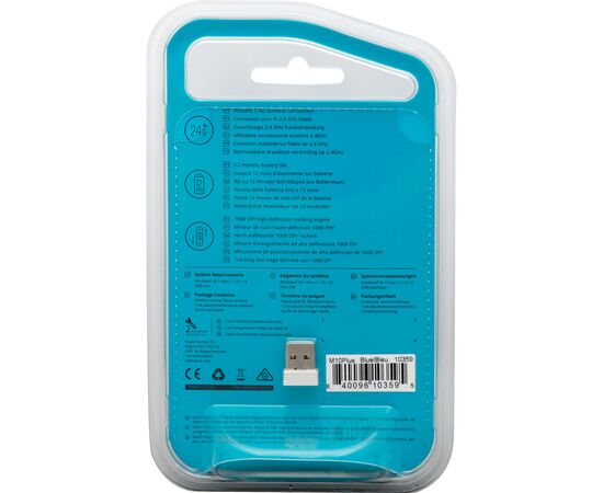 Мышка Rapoo M10 Plus Blue, изображение 6 Мышка Rapoo M10 Plus Blue, изображение 6