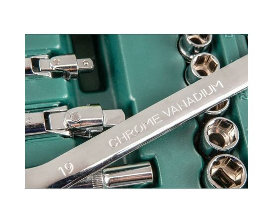 Набор инструментов Verto 1/4”, 3/8”, 119 ед. (38G100), изображение 4 Набор инструментов Verto 1/4”, 3/8”, 119 ед. (38G100), изображение 4