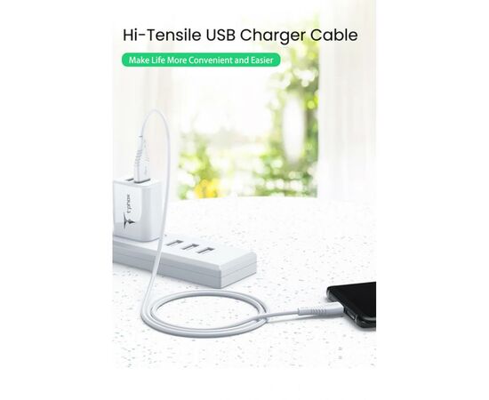 Дата кабель USB 2.0 AM to Micro 5P 1.2m Nature T-M830 White T-Phox (T-M830 White), изображение 4 Дата кабель USB 2.0 AM to Micro 5P 1.2m Nature T-M830 White T-Phox (T-M830 White), изображение 4