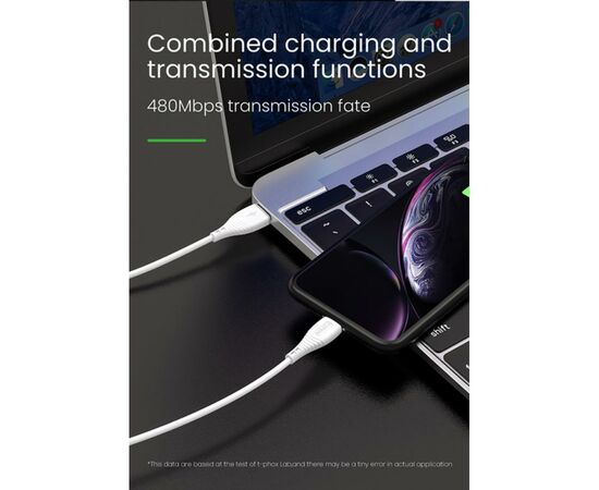 Дата кабель USB 2.0 AM to Micro 5P 1.2m Nature T-M830 White T-Phox (T-M830 White), изображение 5 Дата кабель USB 2.0 AM to Micro 5P 1.2m Nature T-M830 White T-Phox (T-M830 White), изображение 5