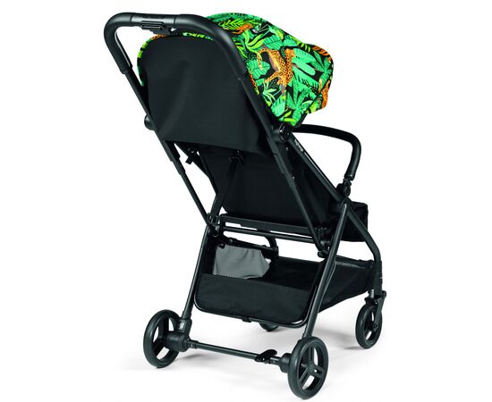 Коляска Peg-Perego Selfie Jaguars черная с рисунком тропики (IP22000000JL24RO01), изображение 4 Коляска Peg-Perego Selfie Jaguars черная с рисунком тропики (IP22000000JL24RO01), изображение 4