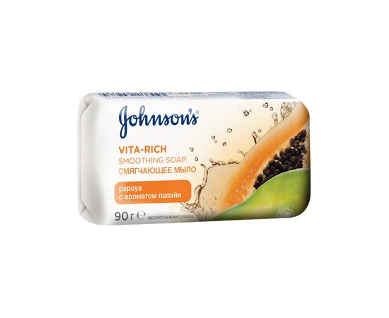 Детское мыло Johnson’s baby Care Vita Rich Смягчающее с экстрактом папайи 90 г (3574661642550)