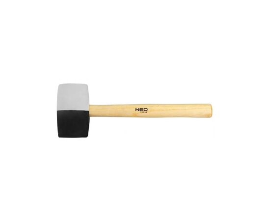 Киянка Neo Tools 63мм, 680г, деревянная рукоятка, черно-белая (25-068)