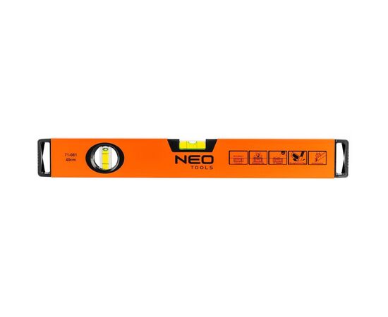 Уровень Neo Tools алюминиевый, 40 см, 2 капсулы (71-081)