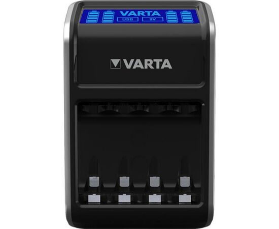 Зарядное устройство для аккумуляторов Varta LCD PLUG CHARGER +4*AA 2100 mAh (57687101441), изображение 2 Зарядное устройство для аккумуляторов Varta LCD PLUG CHARGER +4*AA 2100 mAh (57687101441), изображение 2