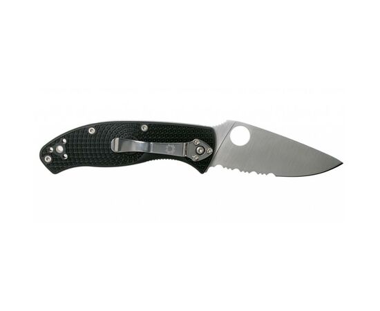 Нож Spyderco Tenacious FRN полусеррейтор (C122PSBK), изображение 2 Нож Spyderco Tenacious FRN полусеррейтор (C122PSBK), изображение 2