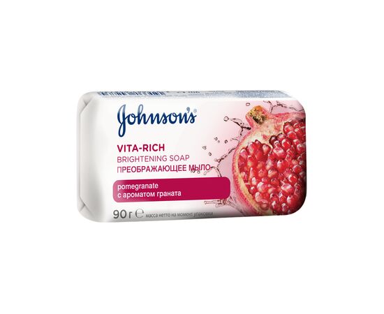 Детское мыло Johnson’s baby Care Vita-Rich с ароматом граната 90 г (3574661642598)