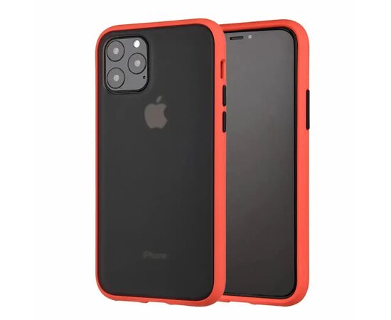 Чохол до моб. телефона MakeFuture Apple iPhone 11 Pro Frame (Matte PC+TPU) Red (MCMF-AI11PRD)