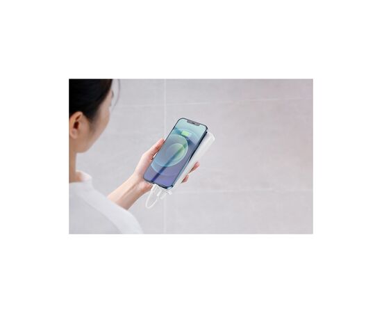 Батарея универсальная Baseus Bipow 20000mAh, 15W, USB-C/3A, 2*USB-A/3A(max.), white (PPDML-J02), изображение 4 Батарея универсальная Baseus Bipow 20000mAh, 15W, USB-C/3A, 2*USB-A/3A(max.), white (PPDML-J02), изображение 4