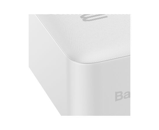 Батарея универсальная Baseus Bipow 30000mAh, PD/3.0/20W, QC/3.0, USB-C, 2*USB-A, white (PPDML-N02), изображение 2 Батарея универсальная Baseus Bipow 30000mAh, PD/3.0/20W, QC/3.0, USB-C, 2*USB-A, white (PPDML-N02), изображение 2