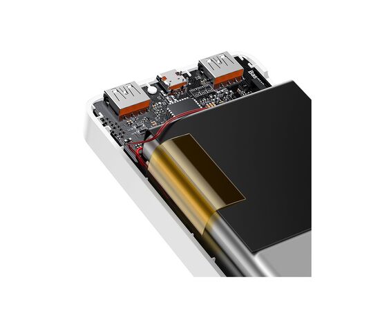 Батарея универсальная Baseus Bipow 30000mAh, PD/3.0/20W, QC/3.0, USB-C, 2*USB-A, white (PPDML-N02), изображение 3 Батарея универсальная Baseus Bipow 30000mAh, PD/3.0/20W, QC/3.0, USB-C, 2*USB-A, white (PPDML-N02), изображение 3