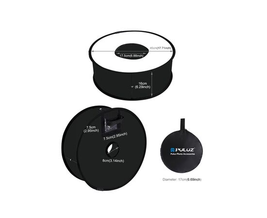 Софтбокс Puluz PU5145 45 см (PU5145), изображение 3 Софтбокс Puluz PU5145 45 см (PU5145), изображение 3
