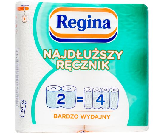 Бумажные полотенца Regina 20.7 м 90 отрывов 2 слоя 2 рулона (8004260430401)