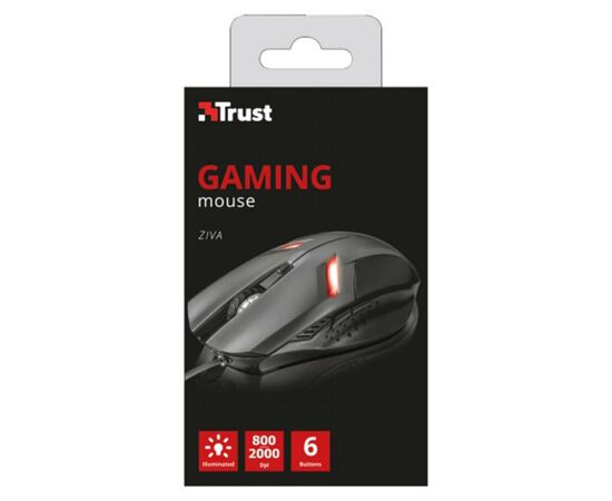Мышка Trust Ziva Gaming mouse (21512), изображение 4 Мышка Trust Ziva Gaming mouse (21512), изображение 4